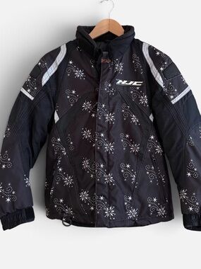 HJC Women's Black Snowflake Ski Jacket